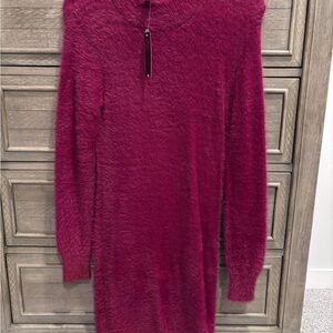 3/$30 Mix & Match - NWT NoBo Fuzzy Long Sleeve Dress in Deep Red, Medium